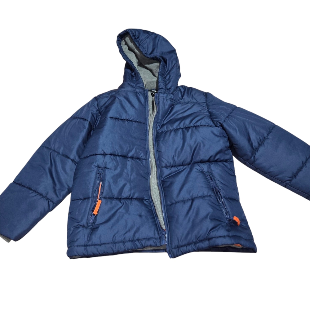 Blue‎ Hooded Puffer Jacket